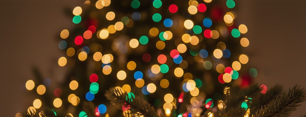 bokeh christmas lights Charlotte